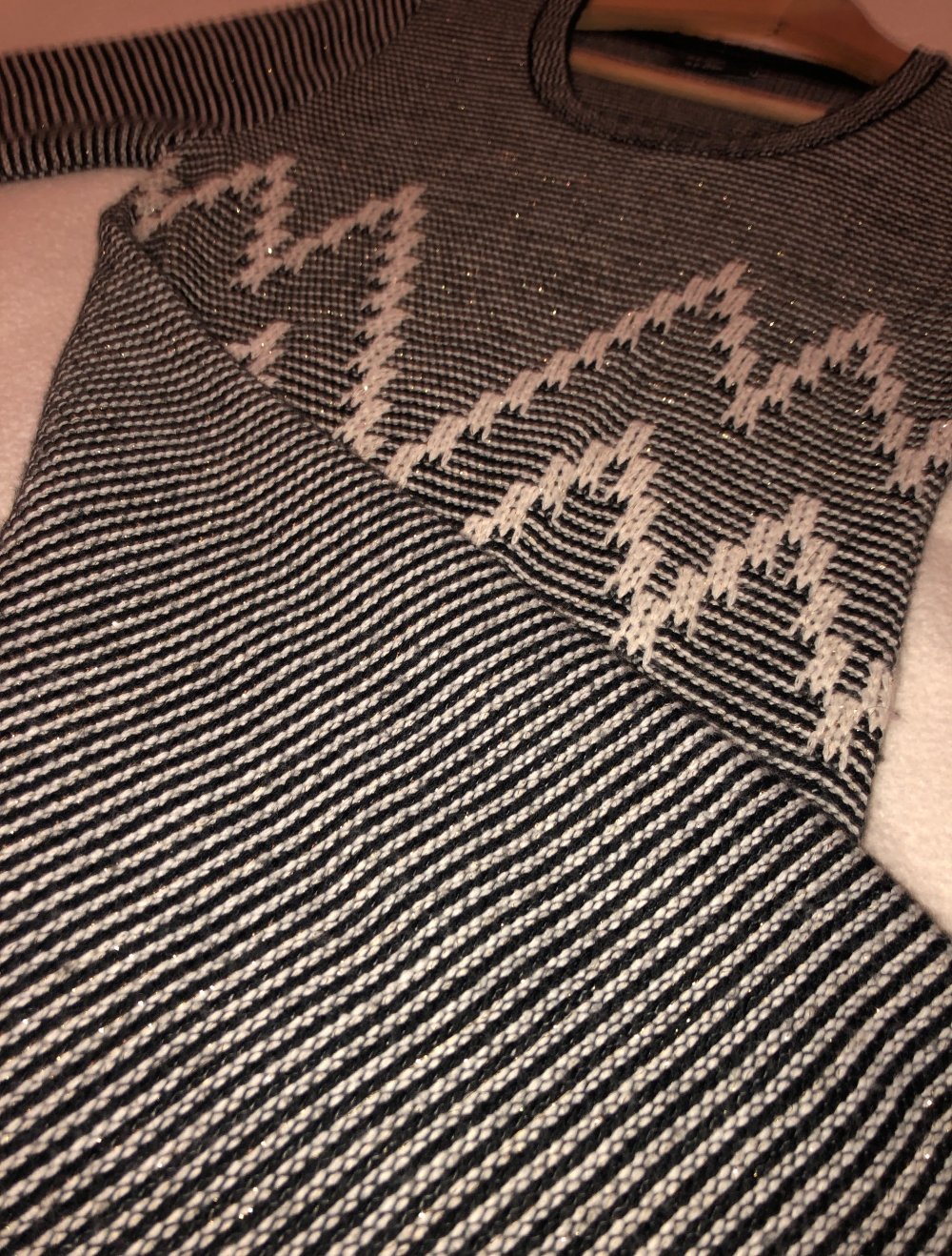 Knielanges Strickkleid, Gr. 36/38