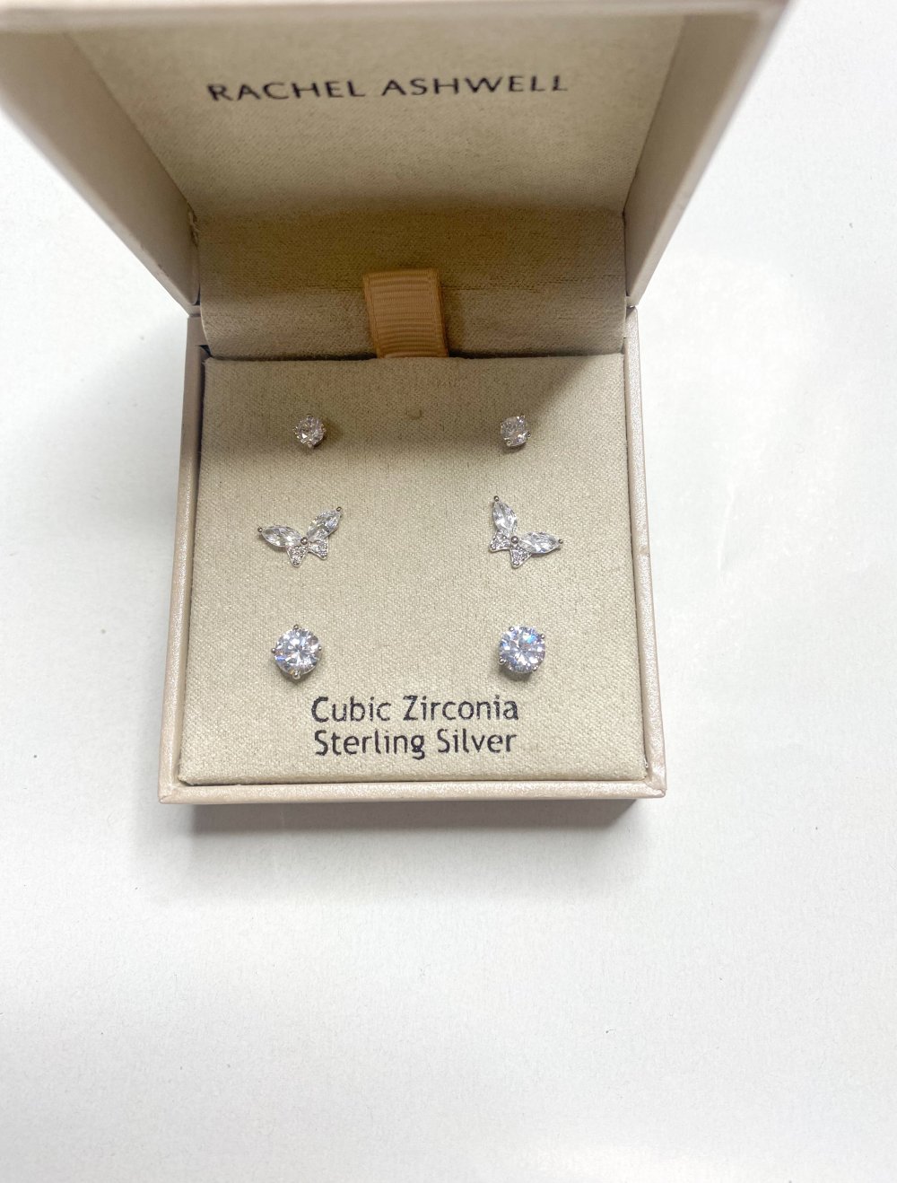 Rachel Ashwell Ohrstecker Sterling Silber mit Cubic Zirconia