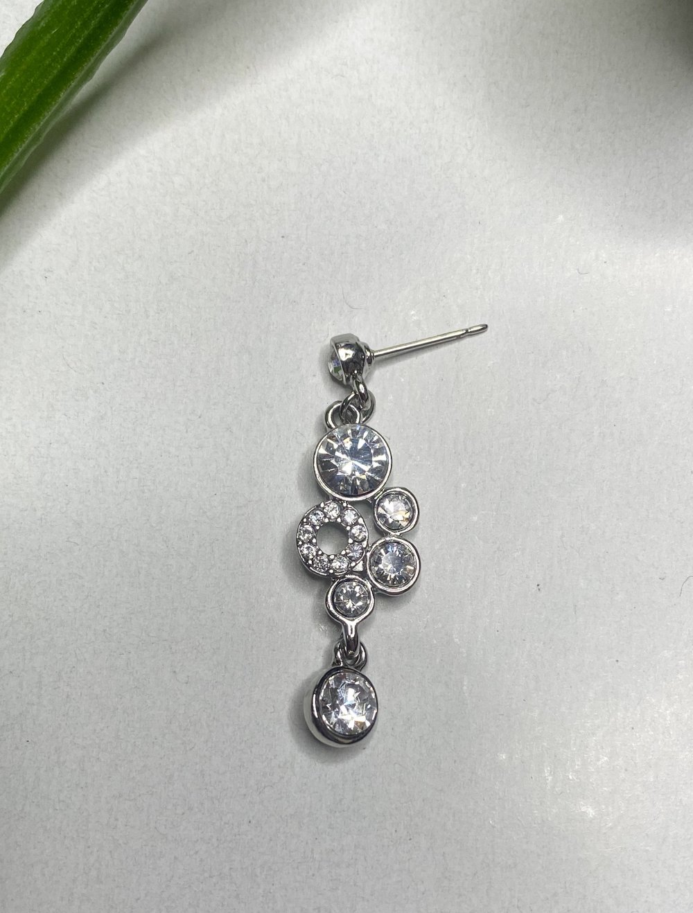 Silber Ohrring Strassteine