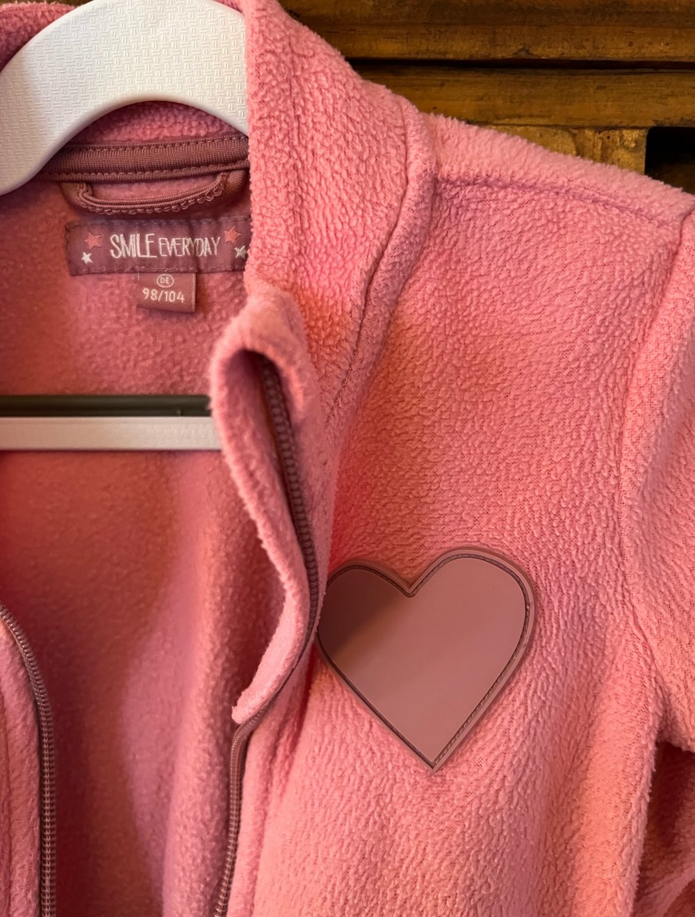 Mädchen Fleecejacke Rosa 98/104