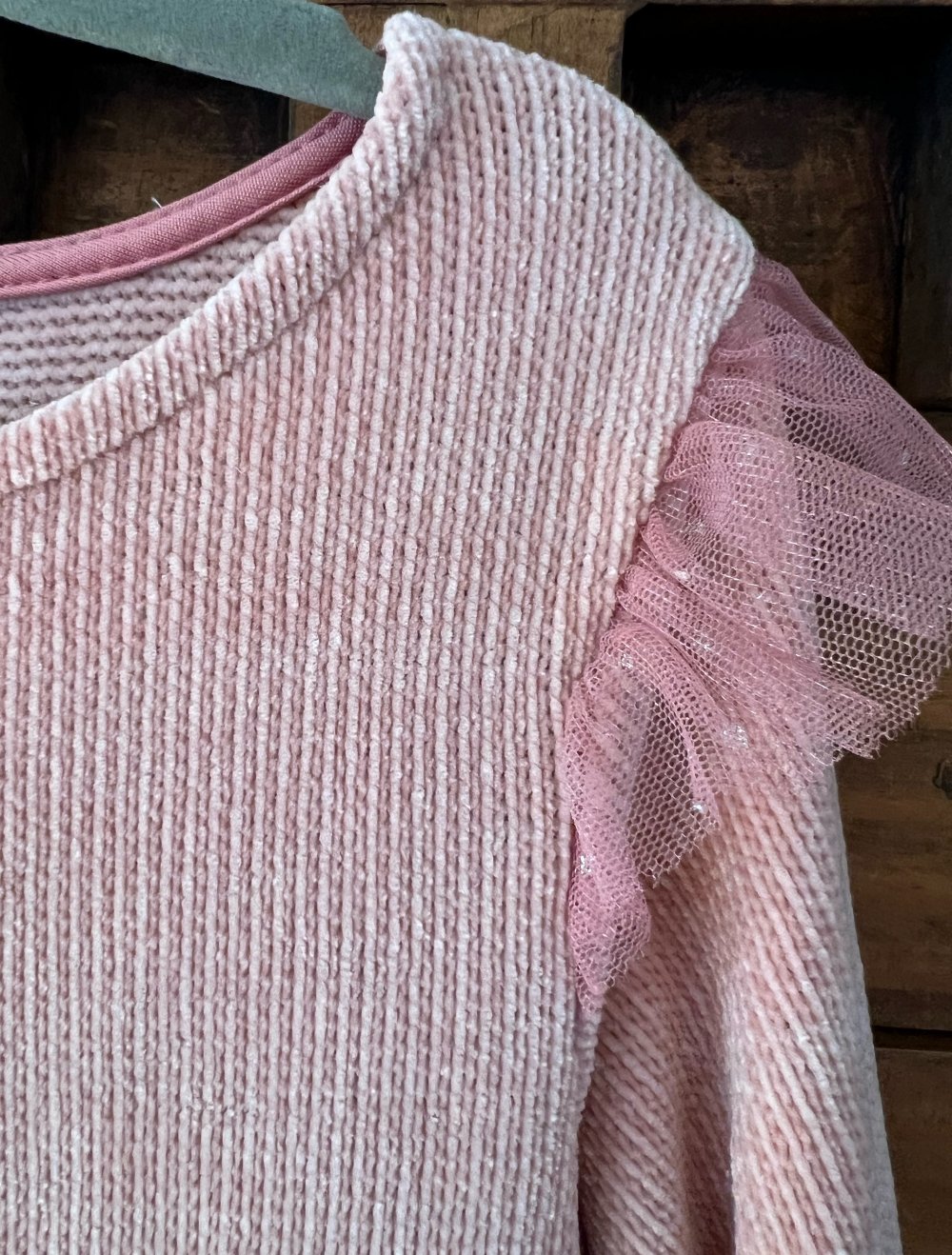 Kleid in Größe 110, Rosa und langarm