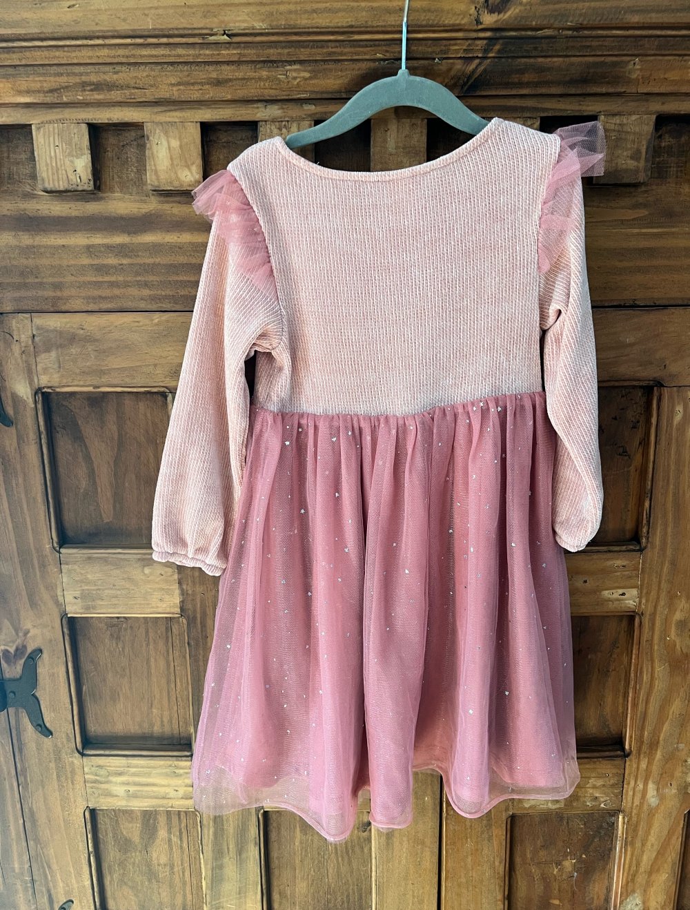 Kleid in Größe 110, Rosa und langarm