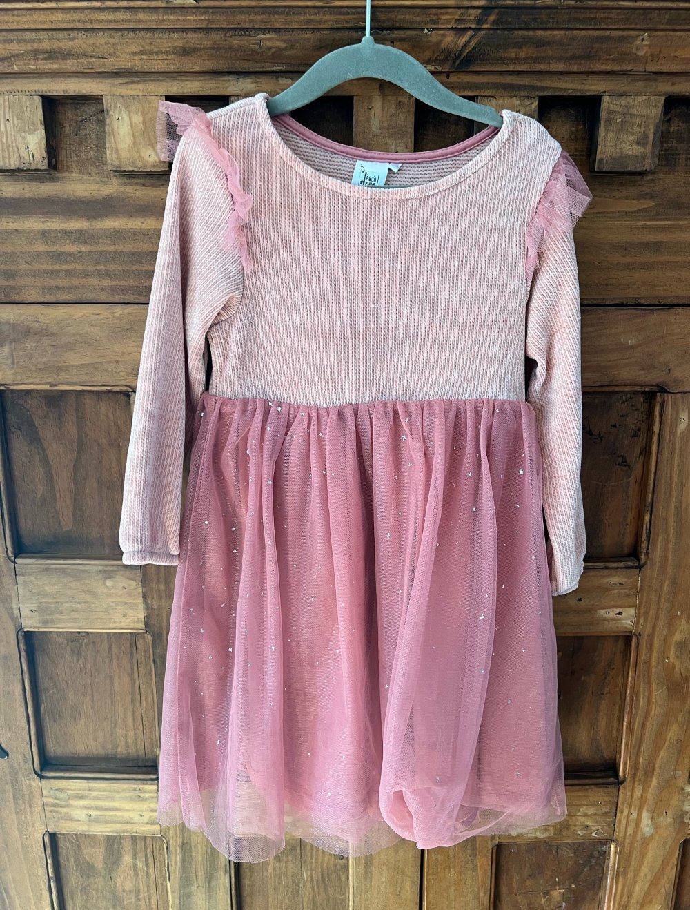 Kleid in Größe 110, Rosa und langarm