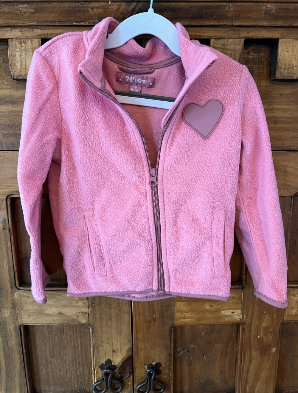 Mädchen Fleecejacke Rosa 98/104