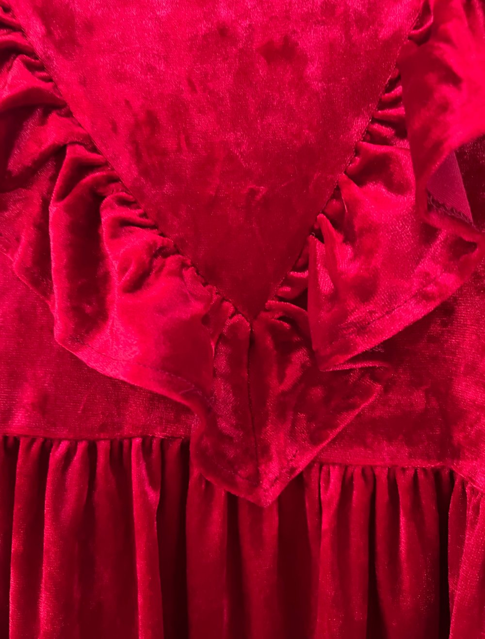 Weihnachtliches - Festliches Kleidchen in Rot 98/104