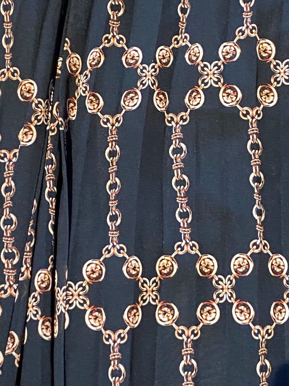 karen millen Geo Pleated Georgette Belted Maxi dress Größe M