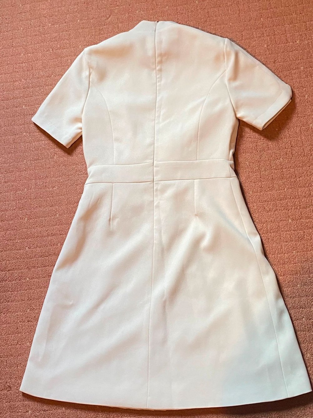 Karen Millen Tailord Military Pleat Notch Neck Wrap Mini Dress XS