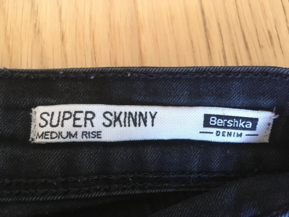 Schwarze skinny Jeans