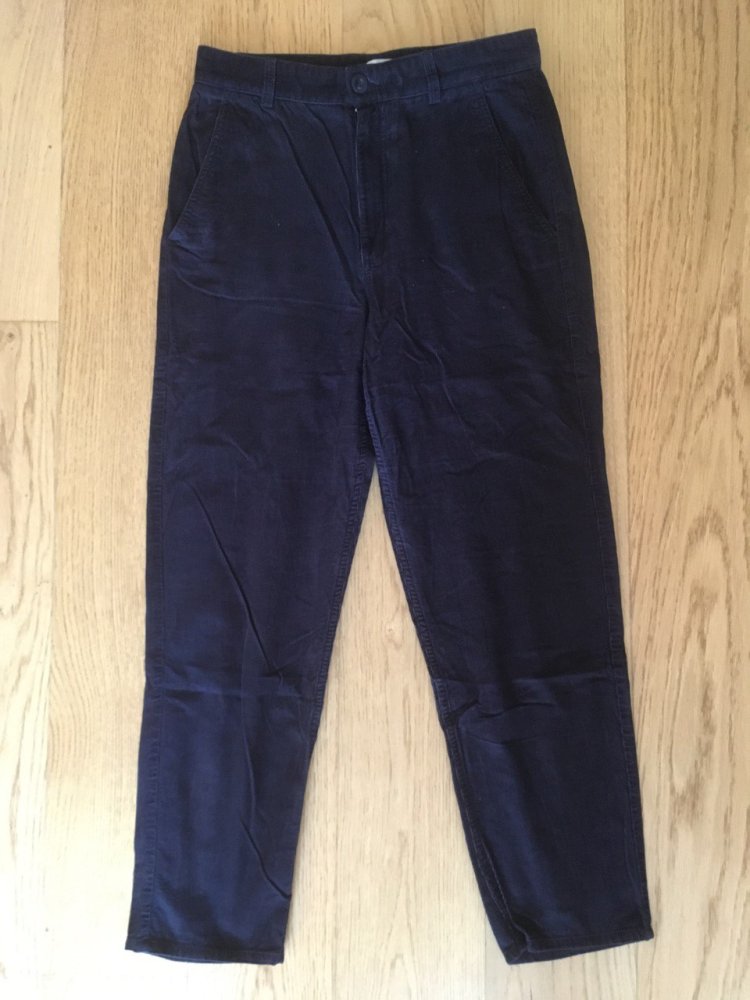 Dunkelblaue Cordhose Business