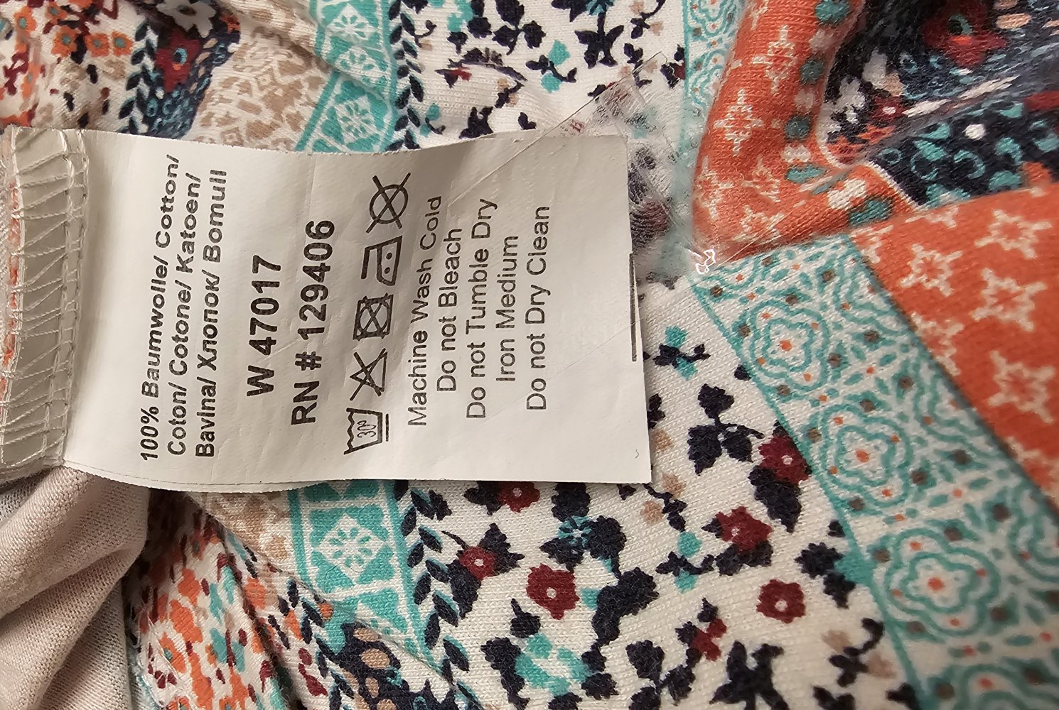 Damen langarm T-shirt sommerliche Farbkompinationen in Gr. 38