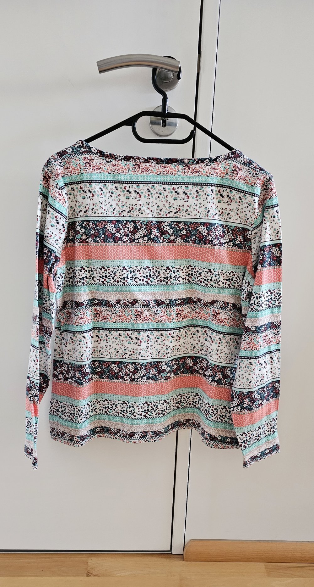 Damen langarm T-shirt sommerliche Farbkompinationen in Gr. 38