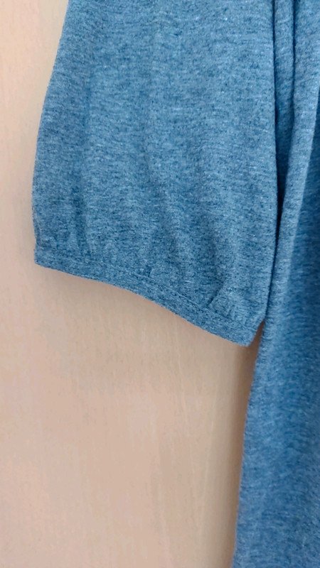 graues 3/4 ärmeliges Shirt Gr.44/46