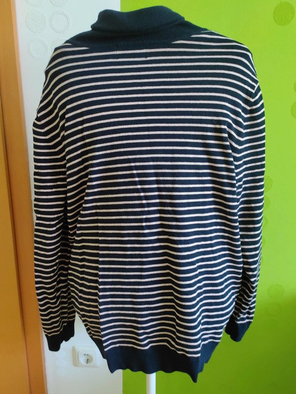 gestreifter Rollkragenpullover Gr.XL