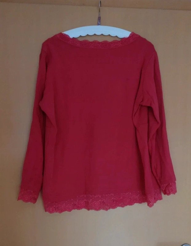 rotes LA-Shirt Gr.44/46 