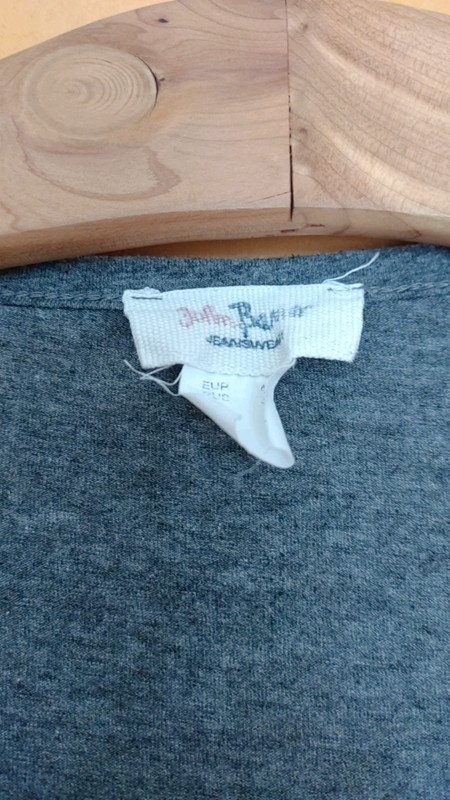 graues 3/4 ärmeliges Shirt Gr.44/46