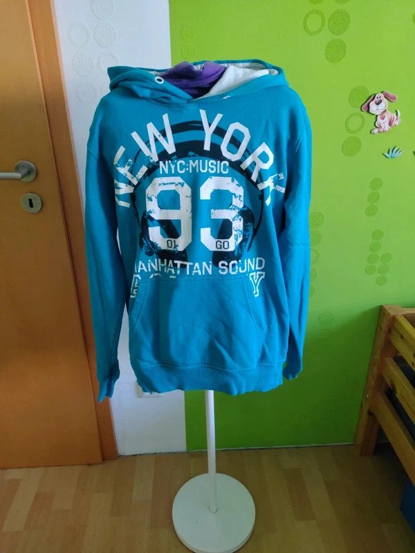 blauer Kapuzenpulli Gr. S
