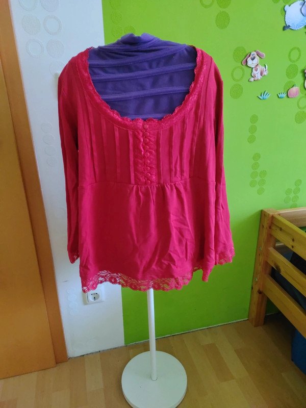 rotes LA-Shirt Gr.44/46 