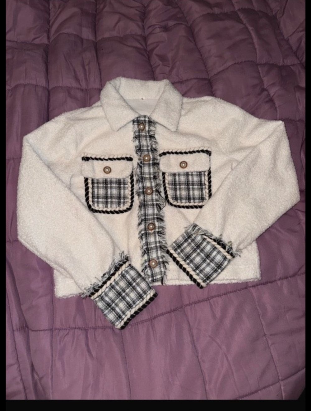 Cropped Teddyjacke