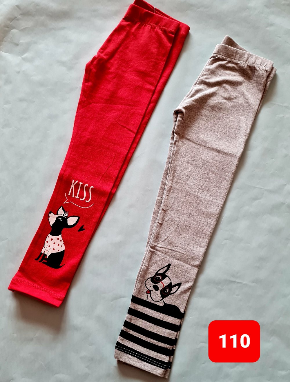 2 süße Leggins lang, gr. 110, Neu