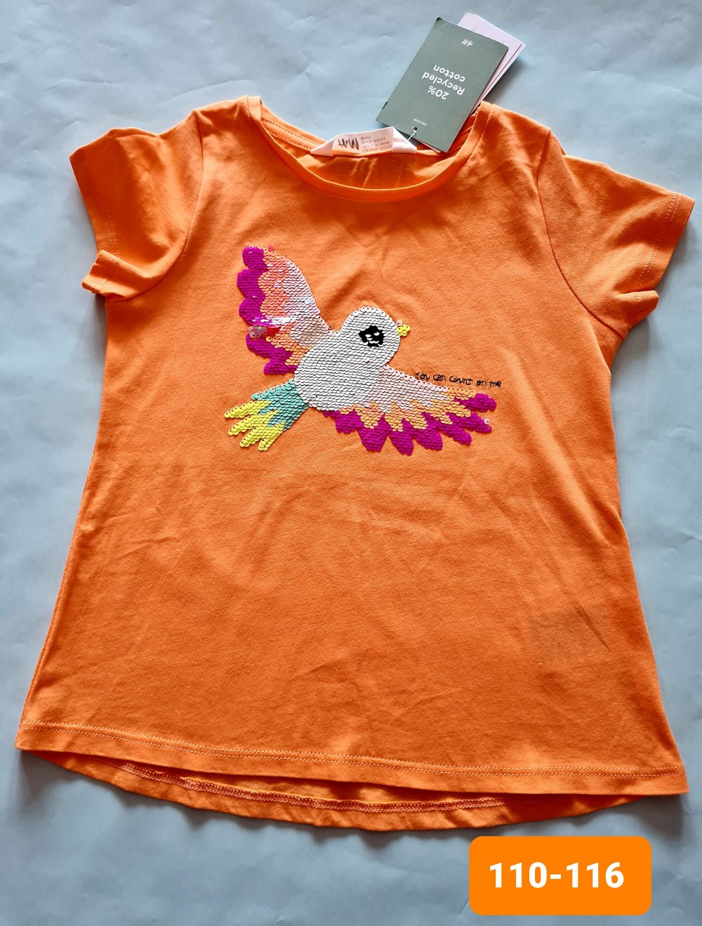 H&M T-Shirt, gr. 110-116,  Neu