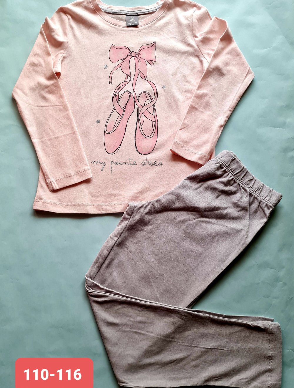 Schlafanzug Ballerina Pyjama, gr. 110-116 Neu