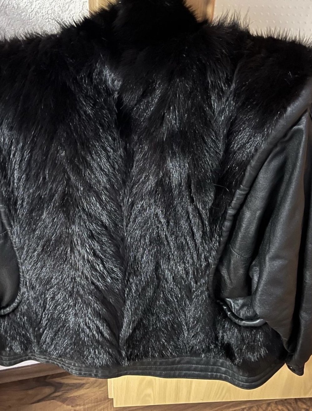 Echt Fell&Leder Jacke in der Größe 40