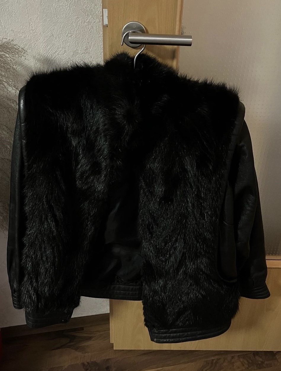 Echt Fell&Leder Jacke in der Größe 40
