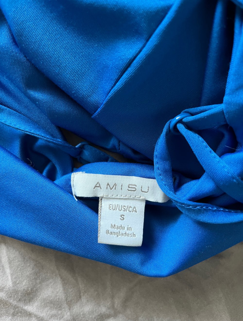 Blaues Top in S
