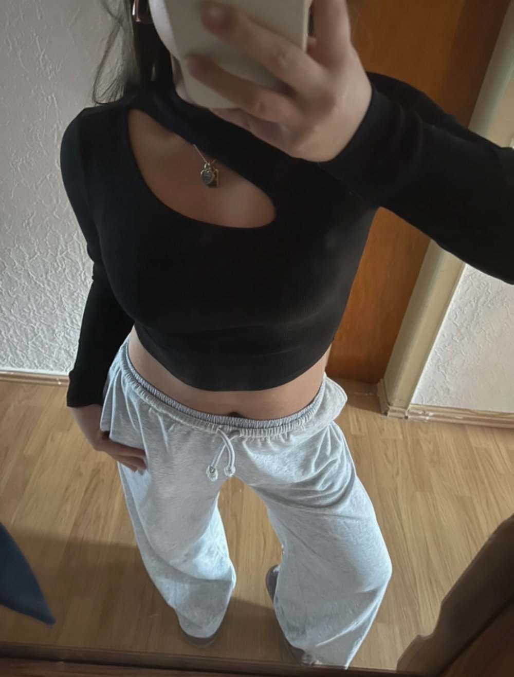 langarmshirt schwarz