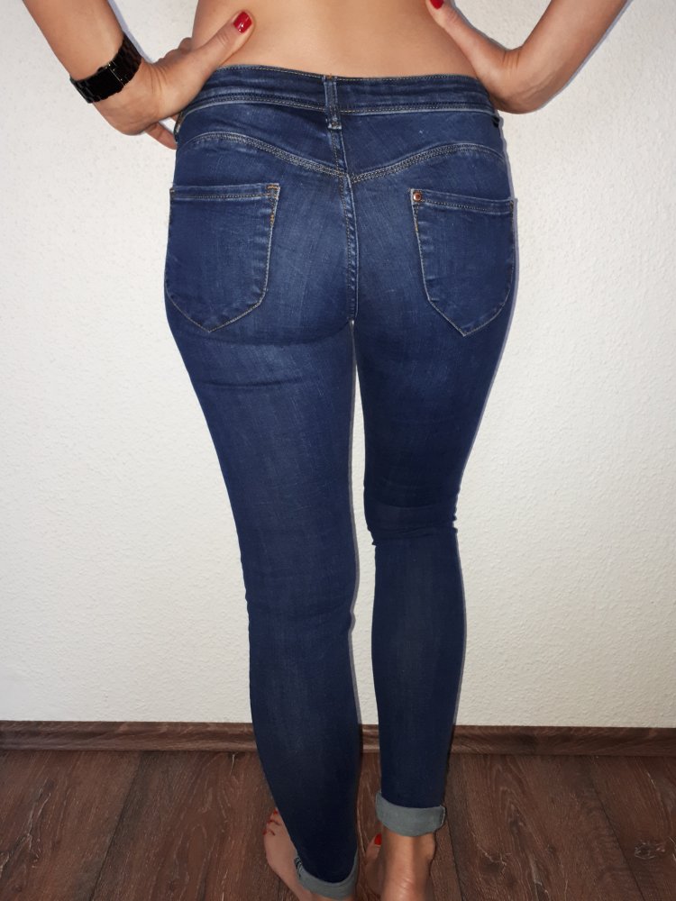 Stretch-Jeggings Low Waist Jeans in Größe 34(XS) von &Denim!