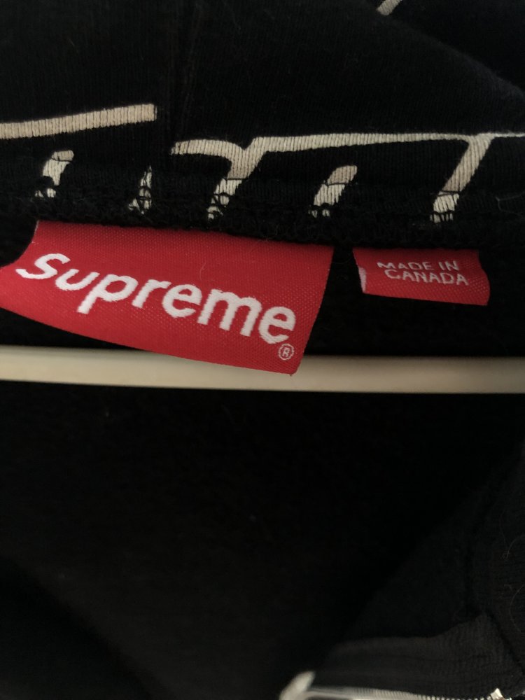 Supreme Repeat Zip Up Hoodie