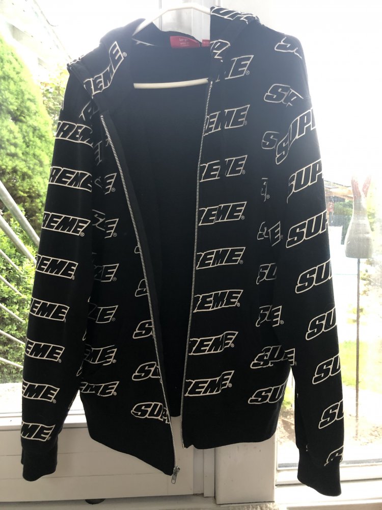Supreme Repeat Zip Up Hoodie