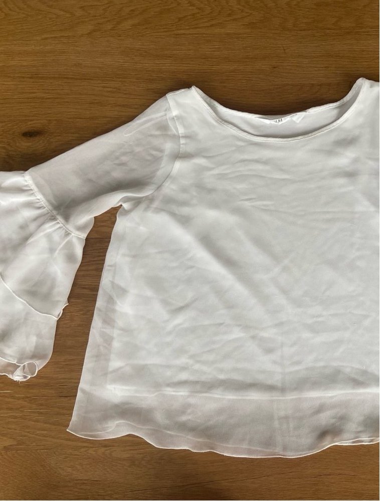 Weiße Kinderbluse