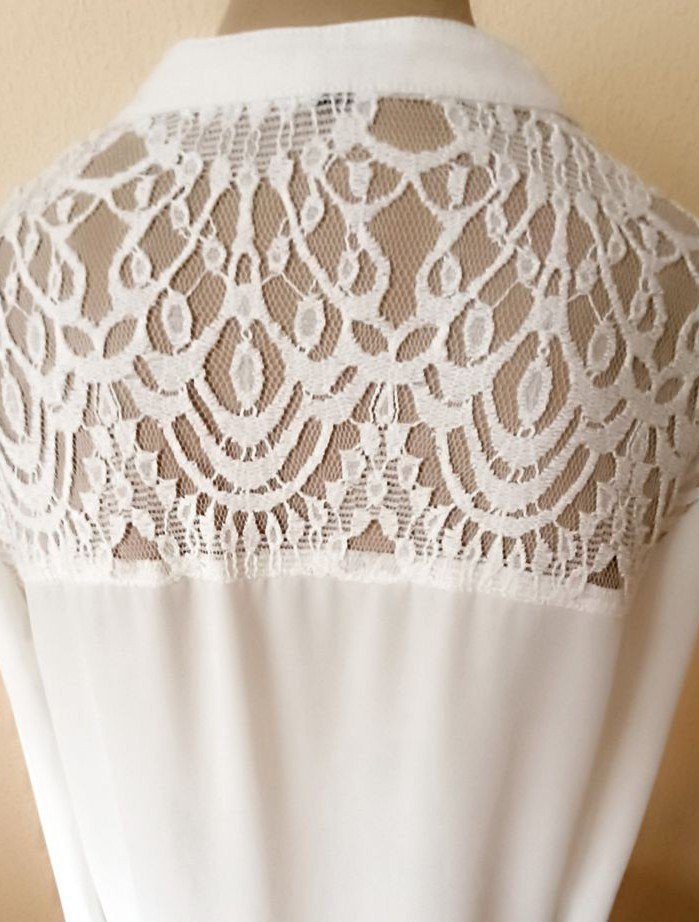 Bluse mit Spitze