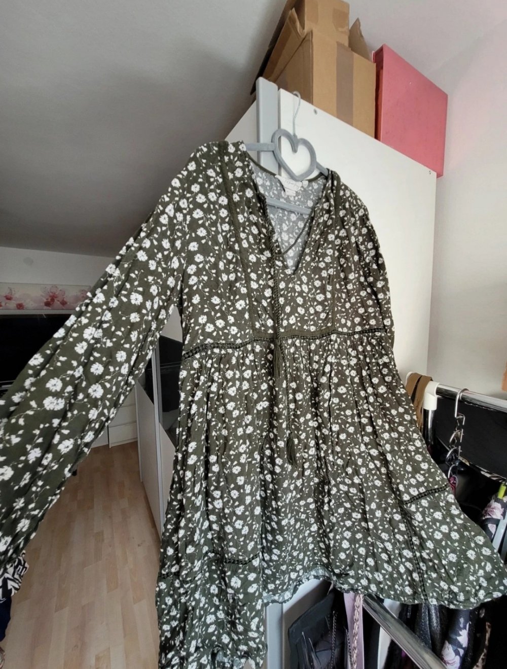 H&m Kleid 40 Minikleid Blüten Sommerkleid