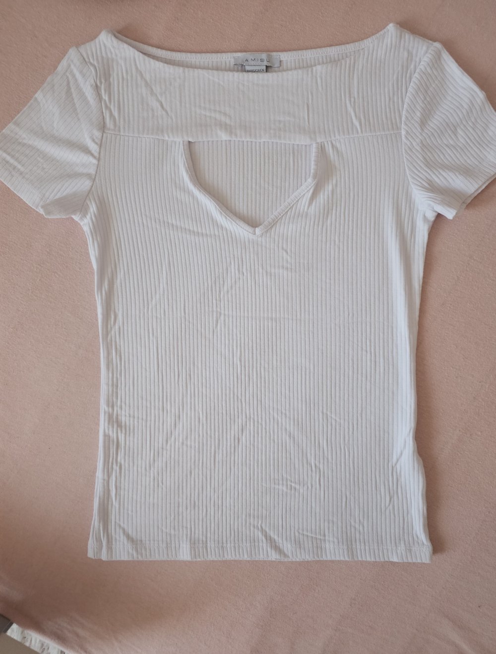 Sommer T-Shirt mit sexy Ausschnitt, Größe XS