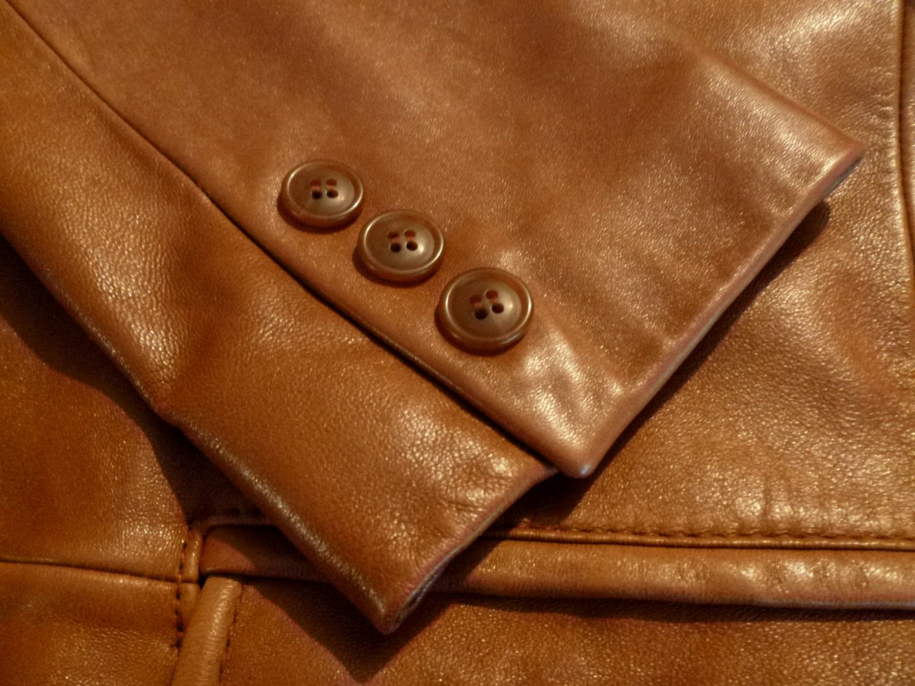  Alba Moda Echtes Lammleder Jacke cognac Gr. 48