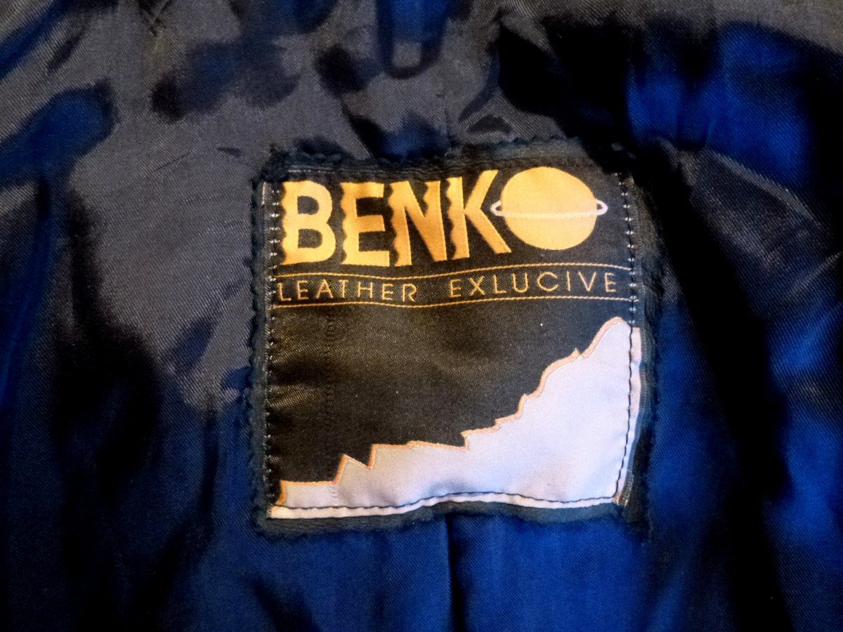  Benk Leather Exclusive Echtlederjacke mit Kapuze gefüttert Kordelzug