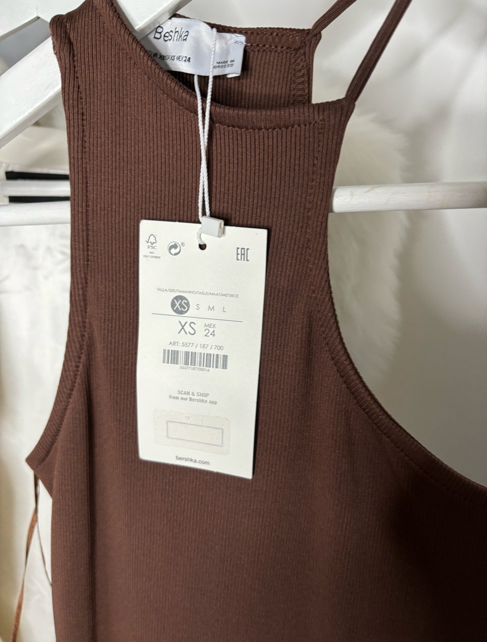 Bershka Basic Minikleid cutout Kleid