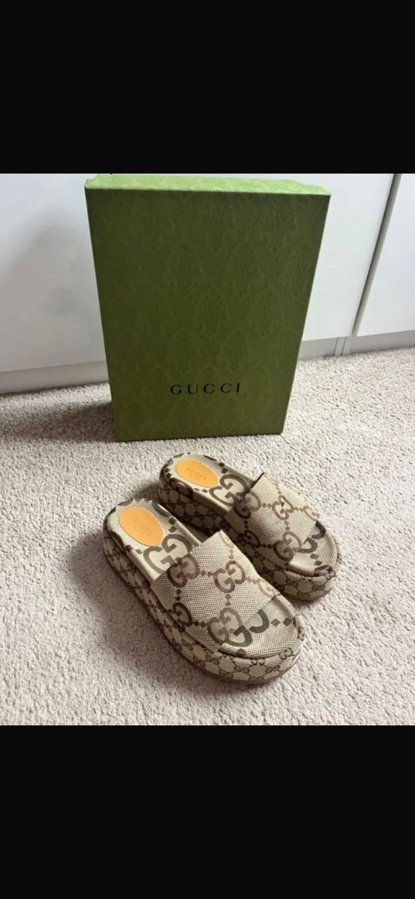 Gucci angelina platform plateau Sandalen, Latschen