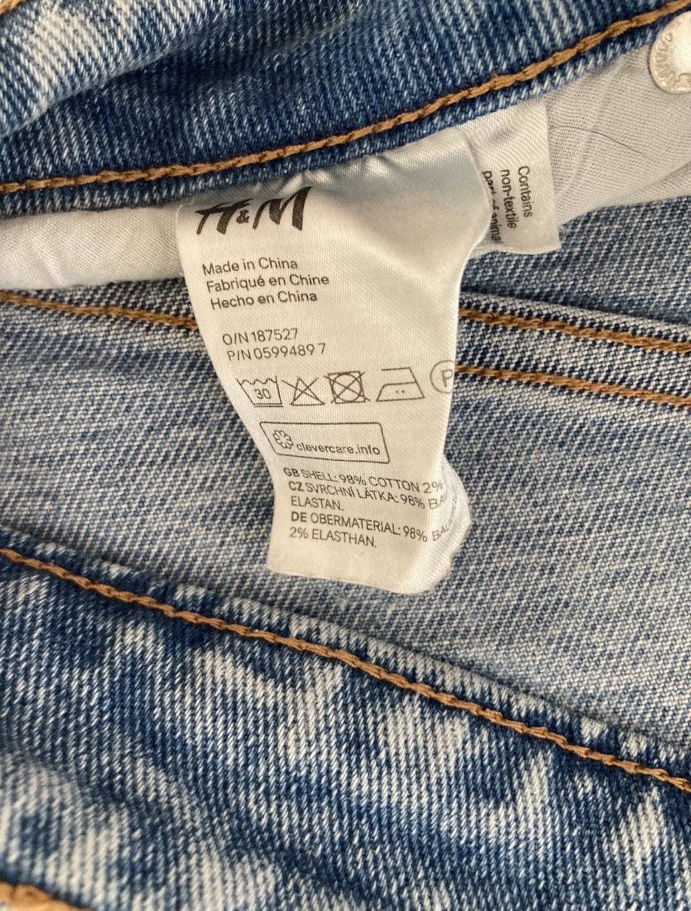 hellblaue Jeans von H&M Gr 29/30