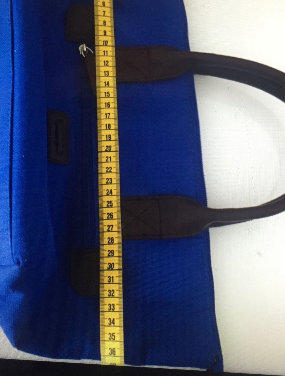 Shopper Tasche Blau Braun