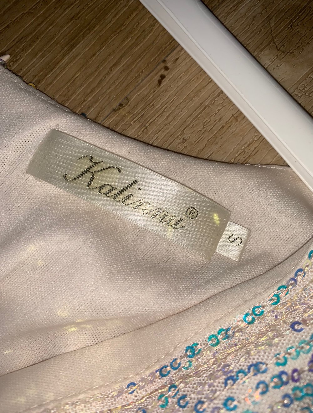 Abendkleid beige