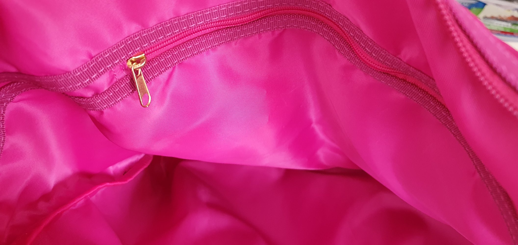 pinke Schultertasche/Shopper
