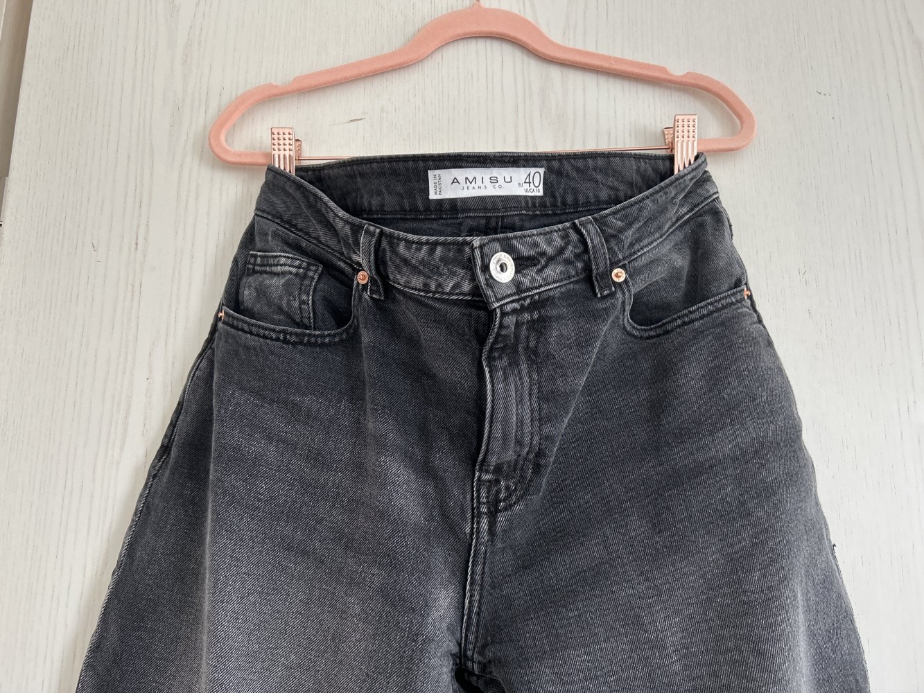Wide Leg Jeans dunkelgrau