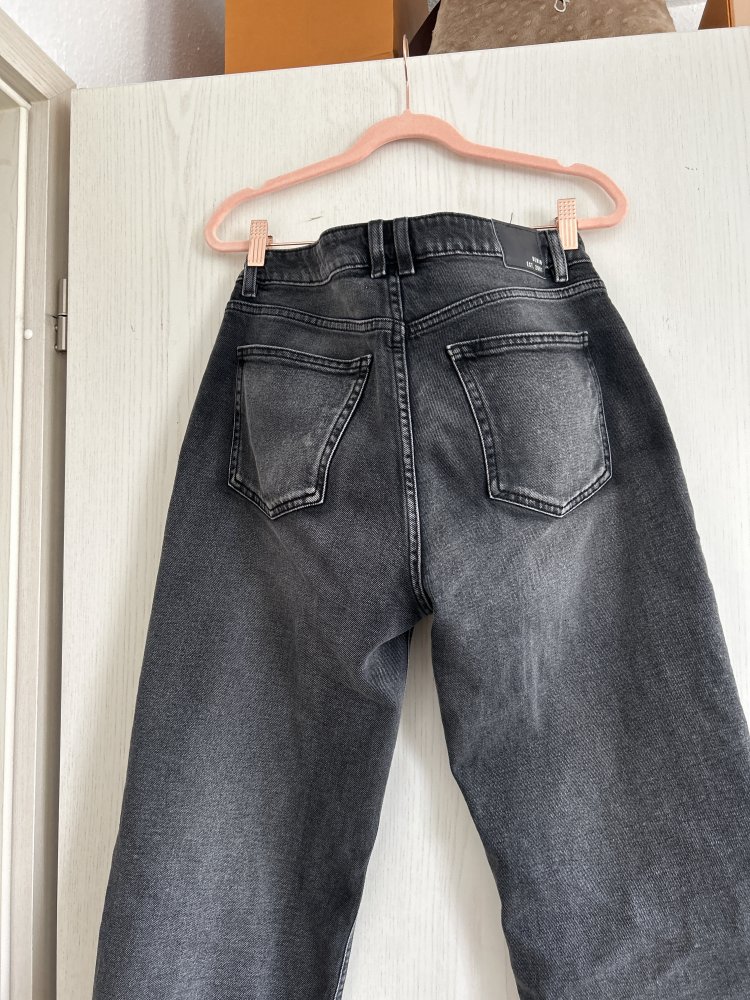 Wide Leg Jeans dunkelgrau