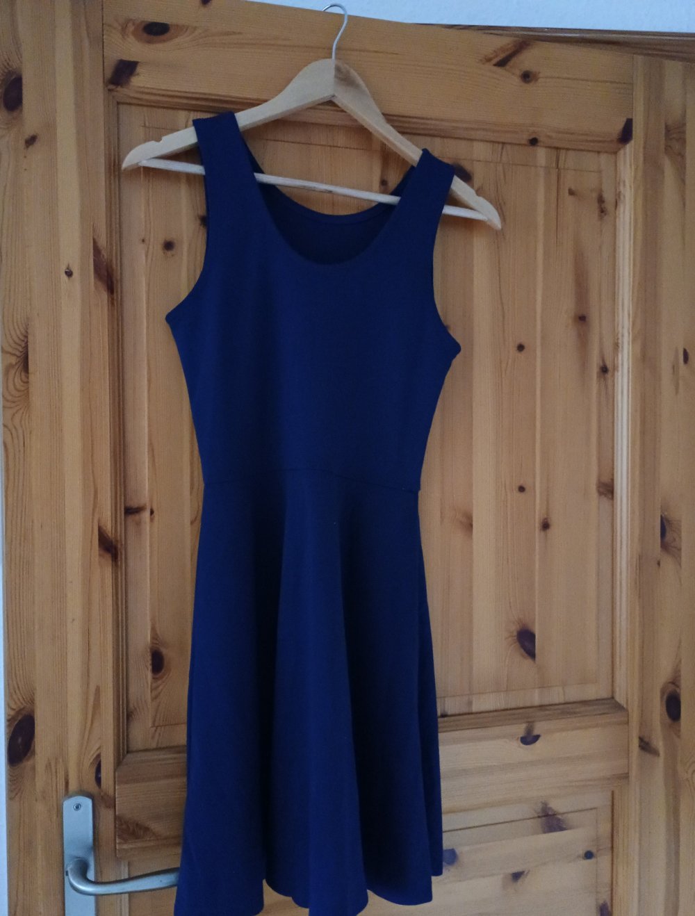 Blaues Kleid mit Einhorn Aufdruck