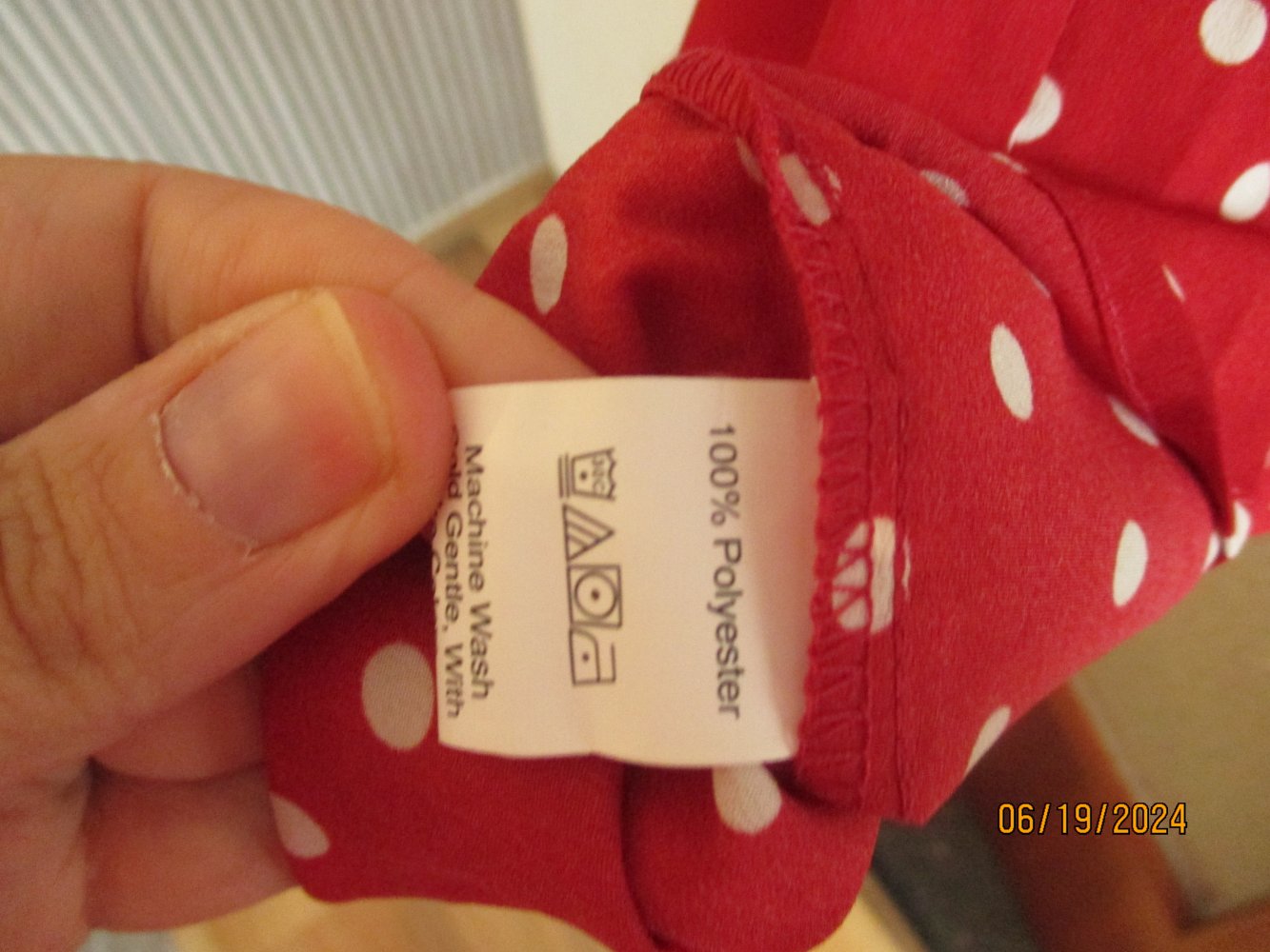 damen kleid neu gr.s rot weiß gepunktet 