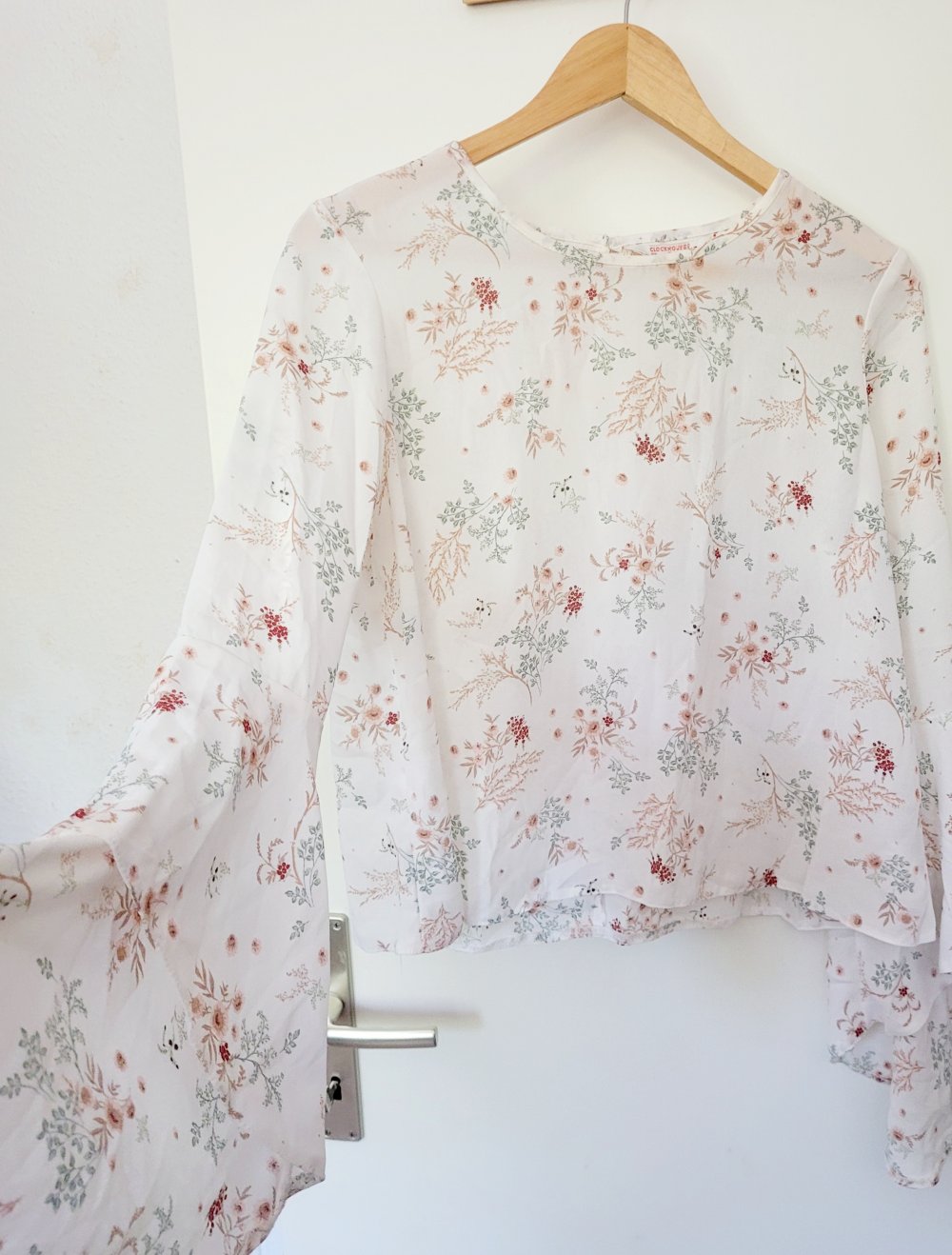 Bluse Blumen Elegant Party Volants Ärmeln Gerafftes Ruched Crop top Oberteil