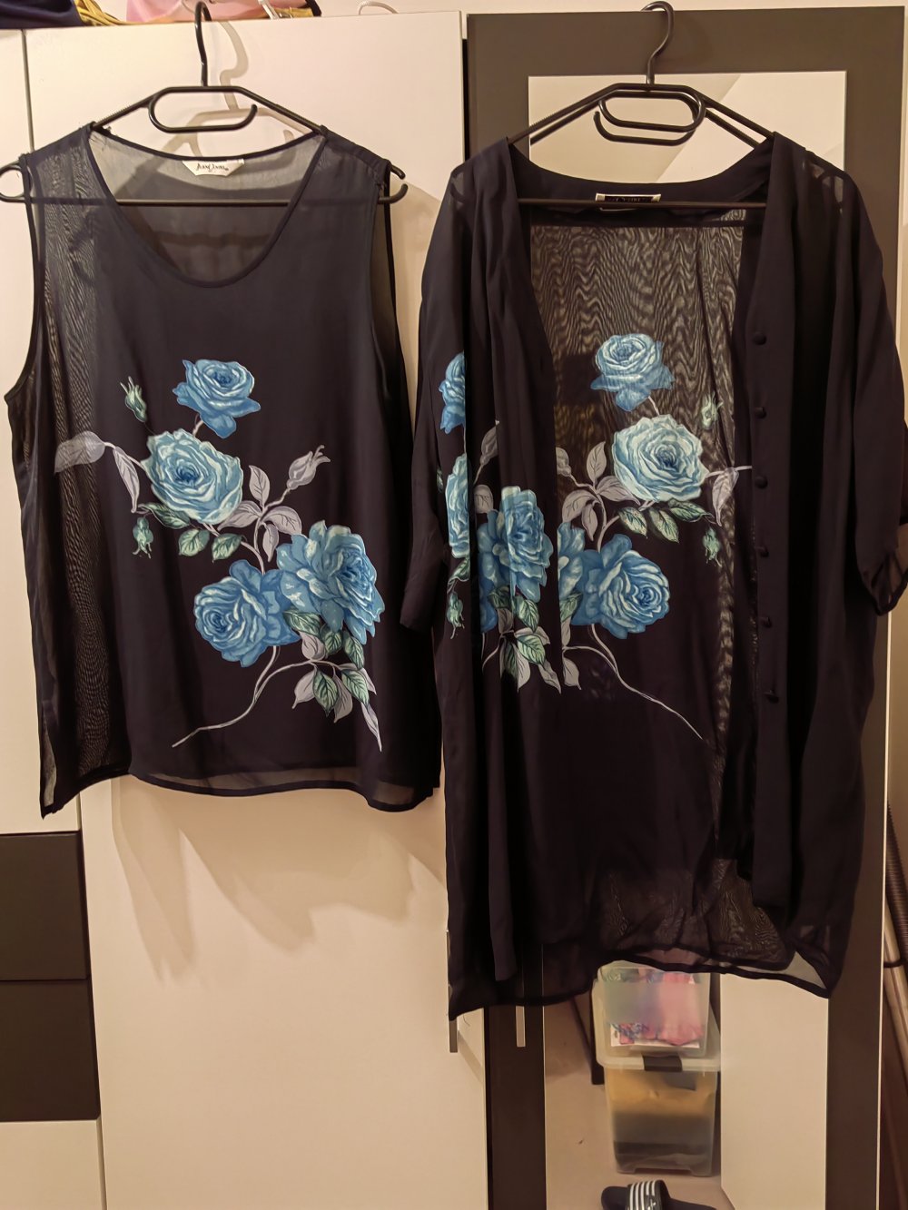 Bluse mit Oberteil